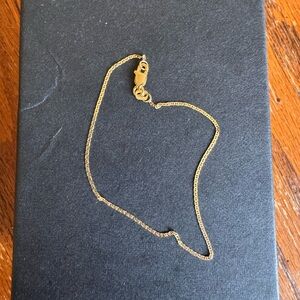 Delicate 10K Solid Yellow Gold Gucci/mariner link 7" Chain Bracelet